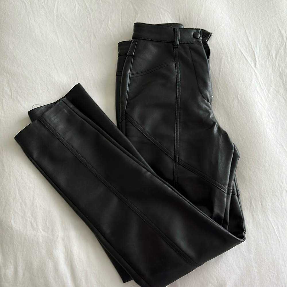 Leather Aritzia pants
